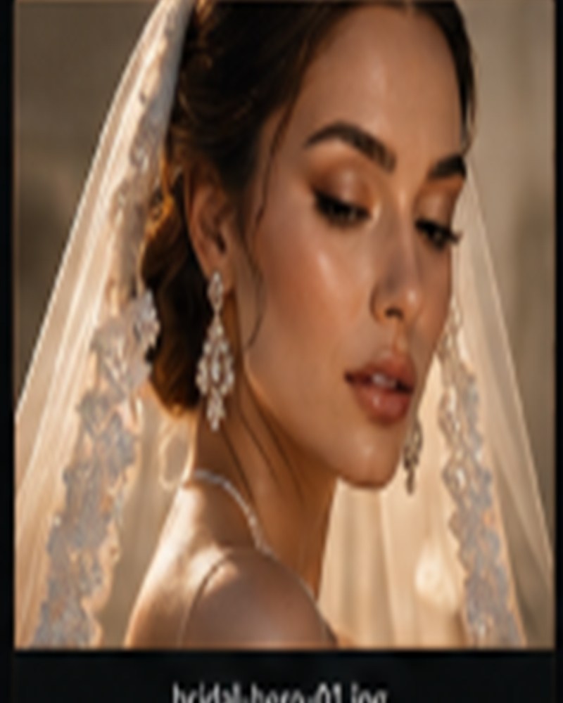 Bride getting ready — first light