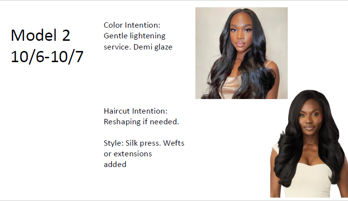 ✨ MODEL 2 — SILK PRESS LOOK — reference 1 of 2
