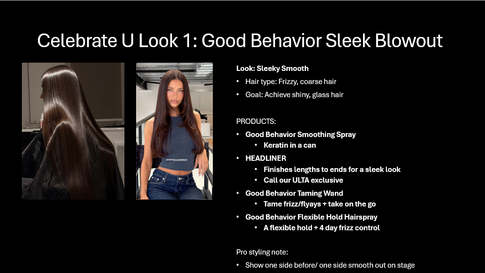 Client #3 — Good Behavior Sleek Blowout mood board