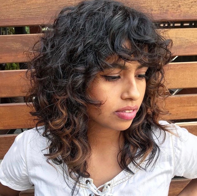 This is the haircut on curly hair — 1