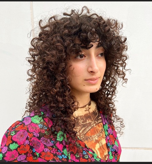 This is the haircut on curly hair — 2